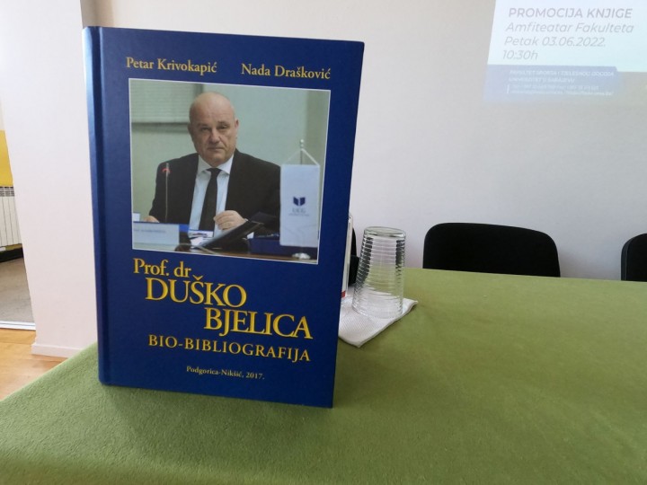 U Sarajevu,3.6.2022. godine na FASTO UNSA promovisana “Bio-bibliografija prof dr Duska Bjelice”
