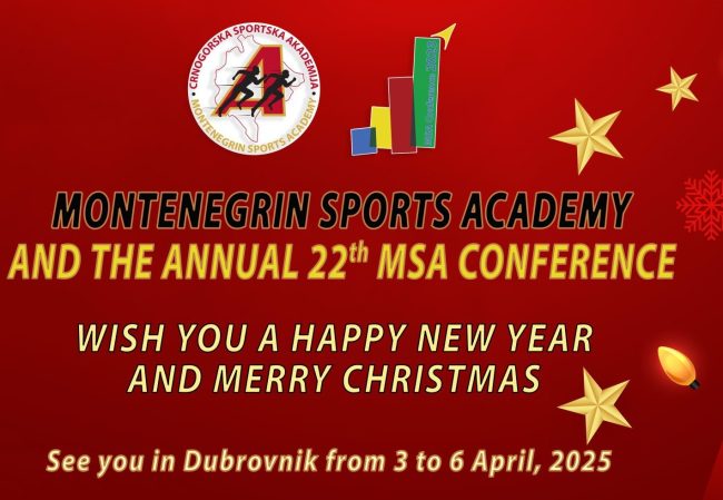 festival greeting red christmas banner with modern tree design